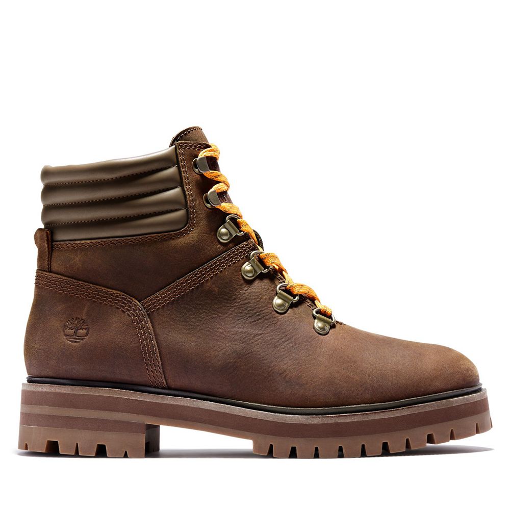 Botas Con Cordones Timberland Mujer London Square Marrones - Chile ZDC-534296